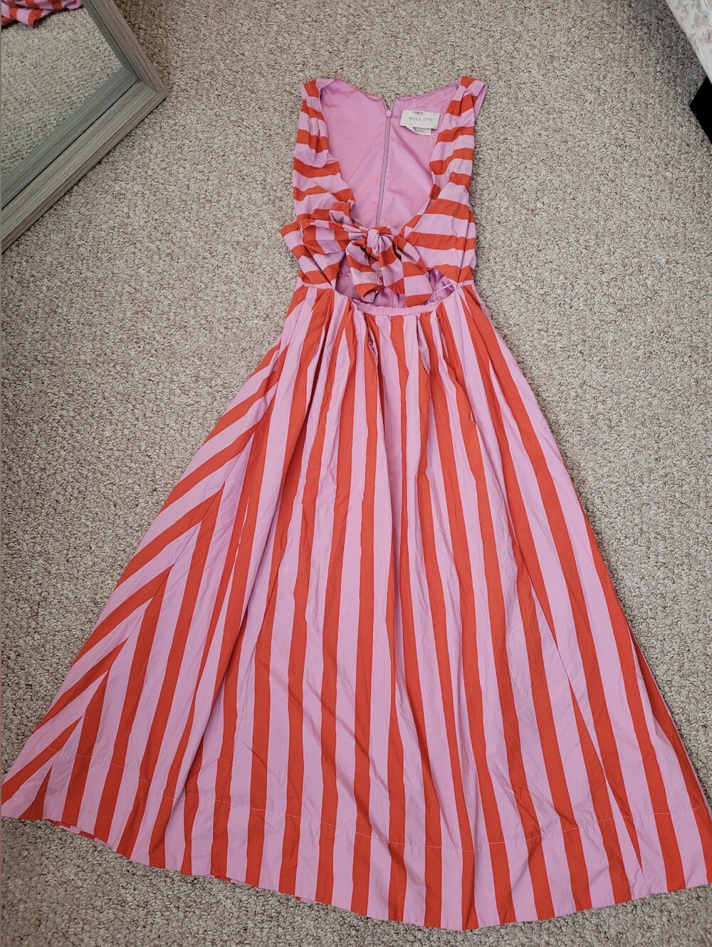 Anthropologie BHLDN Madeline A-line Taffeta Midi Dress. - Picture 3 of 6